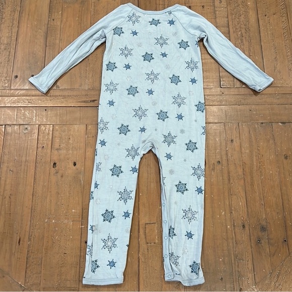 Kyte baby snowflake bamboo long romper - Picture 5 of 6